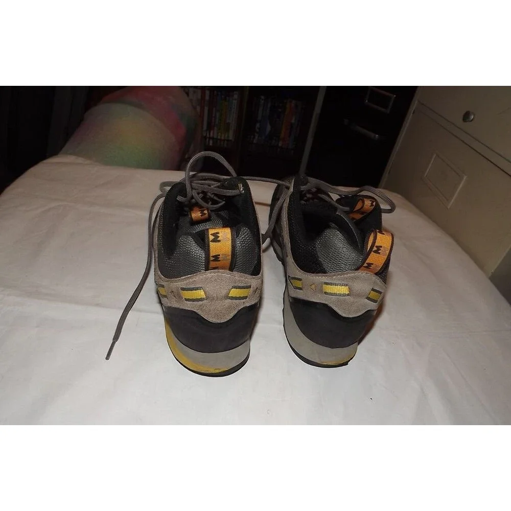 Garmont Dragontail Hiking Shoes Mens 9 Gray Leather GoreTex Waterproof Vibram